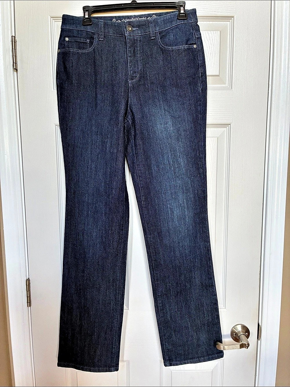 Christopher & Banks Classic Fit Straight Leg Jeans Blue Size 4